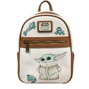 Star Wars Loungefly Baby Yoda Mandalorian The Child Grogu Backpack NWT